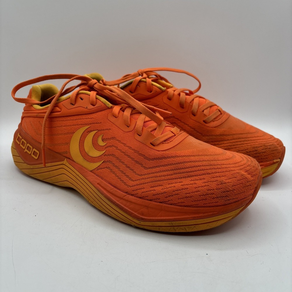 Topo Ultrafly 5 Sneakers Men's Size 11 Orange Mango Athletic Road Running Shoes